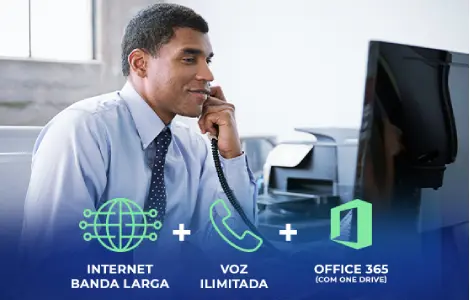 Internet banda larga + voz ilimitada + office 365 (com one drive)